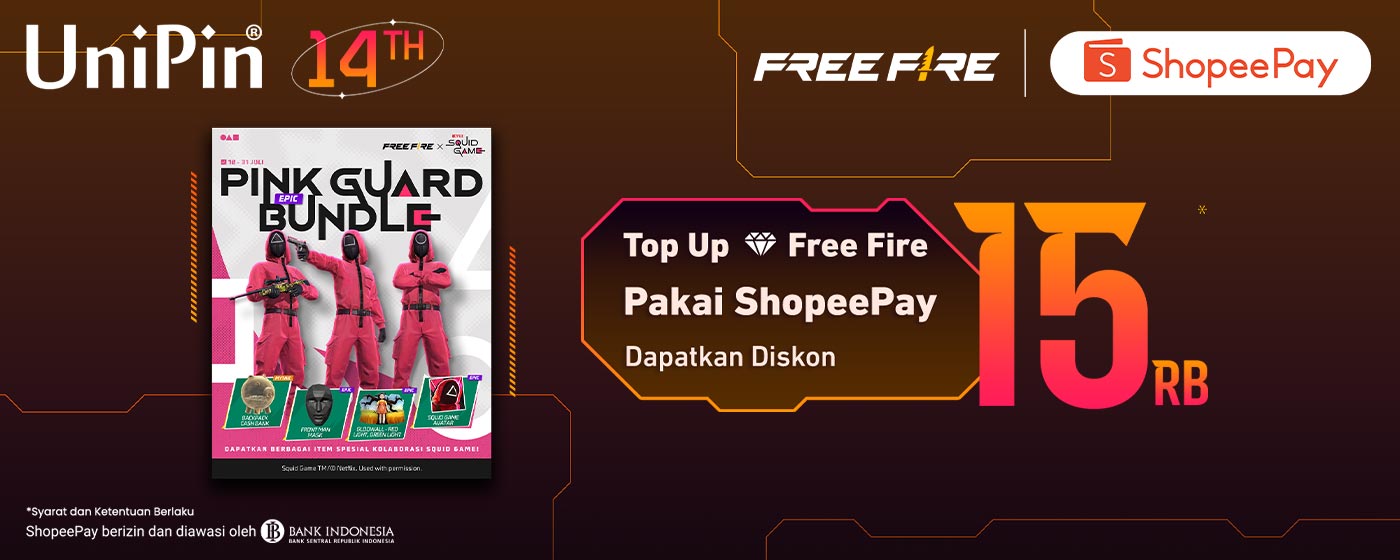 Rayakan #UniPin14Birthday Bareng ShopeePay! – Top Up Diskon s.d. Rp15.000!